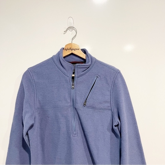 Ibex Wool 1/2 Zip Fleece Pullover Sweater Sweatshirt - Picture 3 of 10